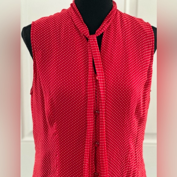 New York City Design Co. Candy Apple Red with White Pin Dots, L - Picture 5 of 6